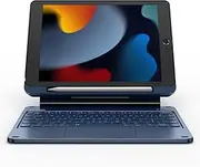 Dexnor for iPad 9th Generation Keyboard Case Floating Cantilever Magnetic Stand Multi-Touch Trackpad Backlit Pencil Holder Magic Style Keyboard for iPad 9th/8th/7th Gen 10.2", Blue