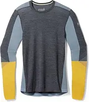 [Smartwool] Men's Intraknit Merino 200 Colorblock Crew Merino Wool Base Layer