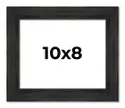 10x8 Frame Black Barnwood Picture Frame Modern Photo Frame UV Acrylic, Acid Free