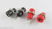 50pcs Amplifier Terminal Binding Post 4mm Banana Plug Panel Mount Connector B&R