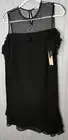Nanette Lepore Womens DRESS 8 Black Lace Layers Elegant Zip Designer Lined NEW
