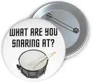 [Teegarb Letter Blanket] Funny Pinback Button Pin Badge Drummer Saying Percussionists I Snare Pun Women Men Drummers Drums Gag Drumming