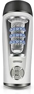 Sucking Male Masturbator, Male Masturbator Cup Sex Toys with 10 Sucking & 4 Vibration, 3D Realistic Textured Cups Toy for Male Pocket Pussy Men Stroker for Male Masturbation Adult Cup Toys for Men