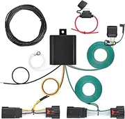 Nilight 4-Way Trailer Wiring Harness Kit 56407 Vehicle Side Custom JL Trailer Towing Wire Harness Compatible with Wrangler JL 2018-2023 and Gladiator 2020-2023, 2 Years Warranty,Black