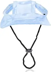 Levemolo Pet Head Decor Sun Hats for Dogs Stylish Bucket Hat with Ear for Puppies Comfortable Outdoor Wear for Summer Photos and Fun Memories