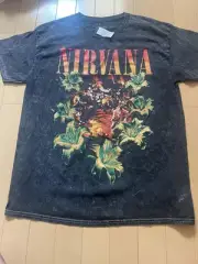 Limited edition 1 sheet overseas limited Nirvana T-shirt L size Kurt Cobain #24b