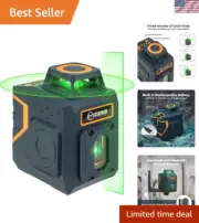 CM-605 Laser Level Self Leveling Green Cross Laser Line for Picture Hanging a...