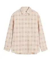 Maison Kitsuné Light Checked Overshirt FR38 Opal/Pink Check