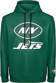 FOCO NFL Men's Official Sideline Primary Logo Performance Pullover Hoodie Sweatshirt