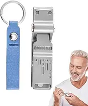 Wide Jaw Nail Clippers | Stainless Steel Ergonomic Lightweight Manicure Tool,Portable Travel Scissors, Nail Cutting Clippers for Adults, Travel, Seniors