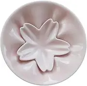 PHENOFICE Cherry Blossoms Ceramics Seasoning Dish Set with Chopstick Rest Elegant Appetizer Saucer for Sauces Dips Condiments for Family Friends Boxed Packaging Pink