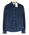 SCOTCH & SODA Men'S Navy Shirt S Cotton Dot Pattern Long Sleeve Smart Casual