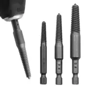 5PCS Screw Extractor Center Drill Bits Guide Set Broken Damaged Bolt Remover CR
