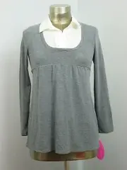 NWT Tempted Girls Sweater Top Size XL Chest 31 Gray White Long Sleeve 24362