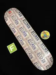 SUPER RARE Seinfeld Kramer Assman NY Drivers License Plate Skateboard Deck