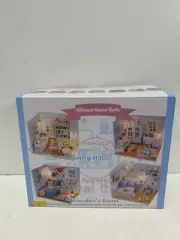 Hemiola Room Piano DIY Model Wooden Building Blocks Miniature Doll House P1