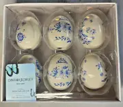 CYNTHIA ROWLEY PORCELAIN EASTER EGGS FLORAL CHINOISERIE NIB