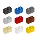 <樂高人偶小舖>正版LEGO 零件T 3700 科技 圓孔磚 Technic Brick 1x2 黑 白 藍 紅
