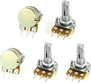 Aexit 5 (Potentiometer) Pcs B1M Type B 1M Ohm 3 Pin Terminals Single Linear Rotary (54ry25qf591) Taper Potentiometers
