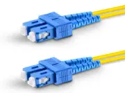 5-Qty 5-M or 16.40' Single Mode Fiber Patch Cable - SC/UPC - SC/UPC Duplex #96