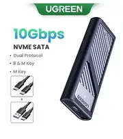 M2 SSD Case M.2 NVMe SATA SSD Enclosure Adapter 20Gbps USB 3.2 Gen2 USB C External Enclosure Supports M and B&amp;M Keys 10Gbps NVMe SATA