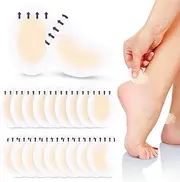 Blister Bandages, 40Pcs Invisible Gel Blister Cushions, Hydrocolloid Waterproof Adhesive Bandages for Foot, Toe, and Heel Blister Prevention and Recovery (Oval and Crescent,40Pcs)