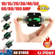 10/20/30-80/100A 12-48V Auto Car Circuit Breaker DC Audio Solar Energy Fuse AU