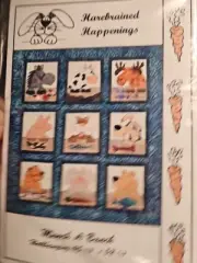 Quilt Applique Pattern Harebrained Happenings Munch a Bunch wall hanging animals