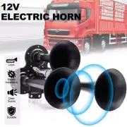 Loud Sound 600DB Horn Train Air Horn 3 Trumpets Black for Truck/Car/SUV 12V/24V (for: Ford)