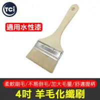 在飛比找momo購物網優惠-【工具任選自由配5件$299】4吋水性羊毛化纖刷(羊毛刷 豬