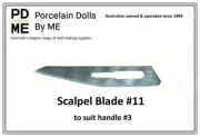 Scalpel Blades #11 (Sealed and Sterile) - 10 blades to suit Handle #3