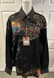 ROBERT GRAHAM LIMITED EDITION SHIRT 2XL Hallelujah EMBROIDERED NEW!!!