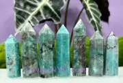 Wholesale Lot 1 Lb Natural Amazonite W Smoky Quartz Obelisk Tower Point Crystal