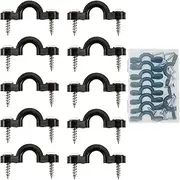[Nicoc] 10 Pcs Kayak Pad Eye Kit with 20 Pcs Screws, Canoe Kayak Deck Rope Buckles Accessories