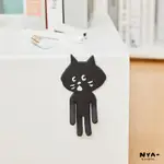 日本官方授權 NYA 黑貓 磁鐵掛鉤 貓咪 造型掛鉤 可愛 擺飾 磁吸 橡皮筋收納 充電線收納 線材放置