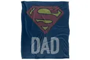 Superman Dad Logo Blanket (Multicoloured) (One Size)