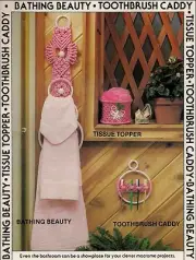 Bathroom Accessories Patterns - Craft Book: #7430 Macrame Go Round - Towel Ring