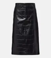 [Stella McCartney] Stella McCartney Croco pencil skirt AU 14 black
