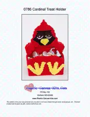 Cardinal Treat Holder- Plastic Canvas Pattern or Kit