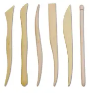 Set of 6 Wooden Modelling Tools 8" Ceramic Clay Sculpture & Pottery Crafts POT7