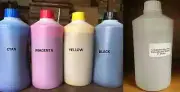 ECO SOLVENT INK REFILL FOR EPSON ROLAND MUTOH MIMAKI(C,M,Y,K + CLEANING SOLUTION