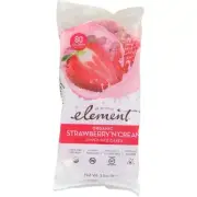 Rice Cake Strwb N Crm Org 3.5 Oz(Case Of 6) By Element Snacks