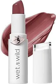 [Wet n Wild] wet n wild Mega Last High-Shine Lipstick Lip Color, Infused with Seed Oils For a Nourishing High-Shine, Buildable & Blendable Creamy Color, Cruelty-Free & Vegan - Rosé And Slay