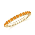Fire Opal Eternity Band Ring for Women 925 Sterling Silver Stackable Ring Unique
