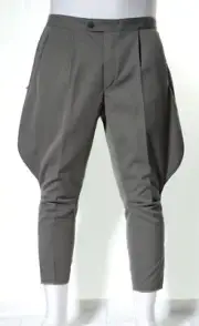 Womens Gray Jodhpur Breeches Horse Riding Pants Baggy Sports Hinting Trousers