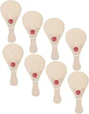 ibasenice 8Pcs DIY Graffiti Paddle Ball Unfinished Paddle Ball Rackets for Creative Craft Drawing for Boys and Fun Educational Art Activity