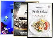 LED Light Box Sign, Advertising Sign Holder with Adjustable Angle, LED Poster Frame, Menu Flyer Display Stands for Advertising Display, Business Signs(Silver,50 * 70cm)