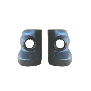 Right & Left Rear Bar End Black for Mitsubishi Triton ML MN 07/2006-12/2014