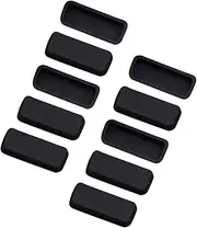 (DVI Port/PE Black) Anti-Dust Silicone/PE Port Protector, 10 Pack Dustproof Covers for DVI Graphics Card Ports Computer Laptop Tablet PC Notebook