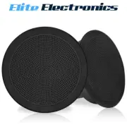Fusion FM-F77RB 7.7" 200W Black Grille Flush Mount Marine Speakers
